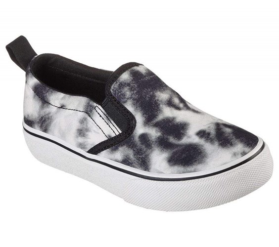 Chlapecké Boty Casual Skechers Street Fame - Lava Clouds Černé Bílé | PVESGXR-21