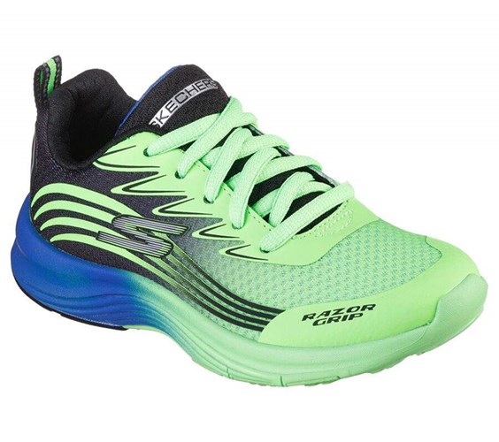 Chlapecké Tenisky Skechers Razor Grip - Sonictron Zelene Blankyt | XTMLOQC-35