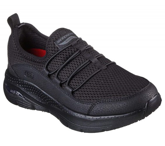 Dámské Bezpečnostní Boty Skechers Arch Fit SR - Jitsy Černé | QEBAKHN-25