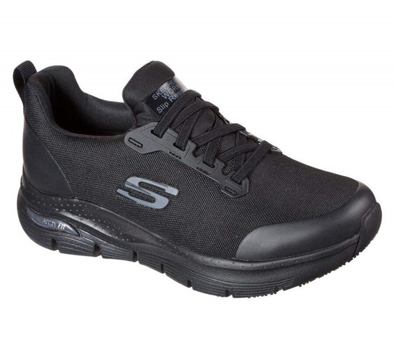 Dámské Bezpečnostní Boty Skechers Arch Fit SR - Virmical Černé | UBWGHOQ-31