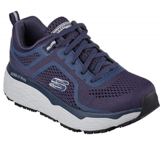 Dámské Bezpečnostní Boty Skechers Max Cushioning Elite SR - Banham Tmavě Blankyt | GLTXFKZ-19