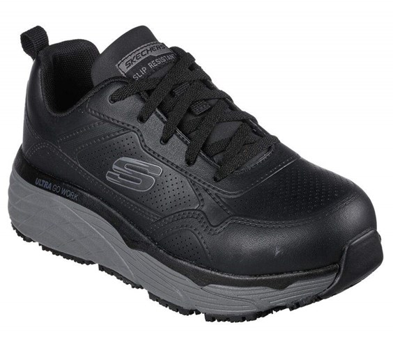 Dámské Bezpečnostní Boty Skechers Max Cushioning Elite SR - Ralip Černé | HUKOMPI-76