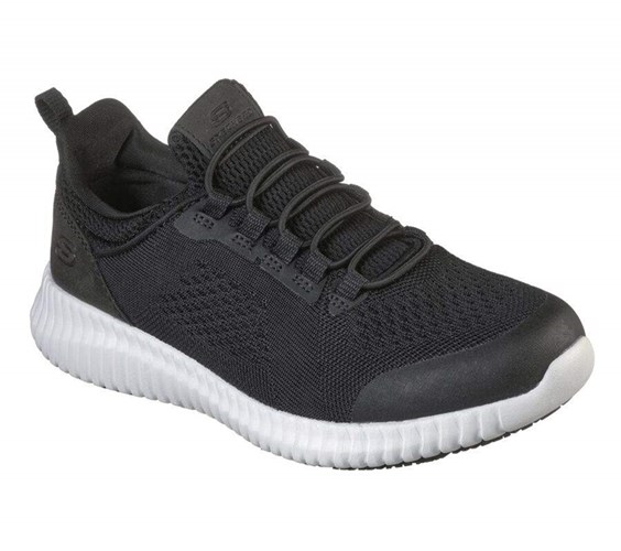 Dámské Bezpečnostní Boty Skechers Relaxed Fit: Cessnock - Carrboro SR Černé Bílé | GHXWJVL-45