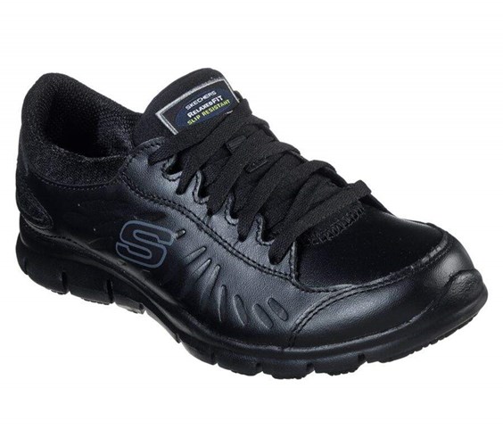 Dámské Bezpečnostní Boty Skechers Relaxed Fit - Eldred SR Černé | IASWCPE-54