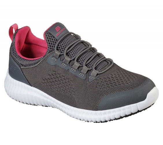 Dámské Bezpečnostní Boty Skechers Relaxed Fit: Cessnock - Carrboro SR Šedé | JEWUTMS-48