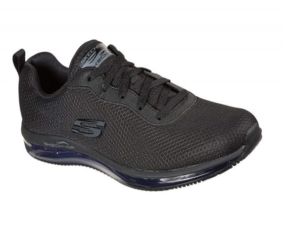 Dámské Bezpečnostní Boty Skechers Relaxed Fit: Skech-Air SR Černé | VKUFGYM-65