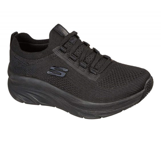 Dámské Bezpečnostní Boty Skechers Relaxed Fit: D'Lux Walker SR - Ozema Černé | YHGQIKE-73