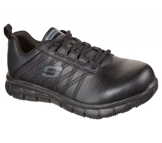 Dámské Bezpečnostní Boty Skechers Sure Track - Martley ST Černé | WSMHKYU-64