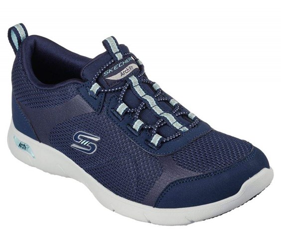 Dámské Boty Casual Skechers Arch Fit Refine - Her Best Tmavě Blankyt | LSAORVP-30