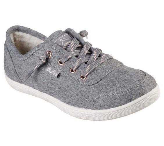 Dámské Boty Casual Skechers BOBS B Cute - Camp Cuddle Šedé | WBQGUVT-04