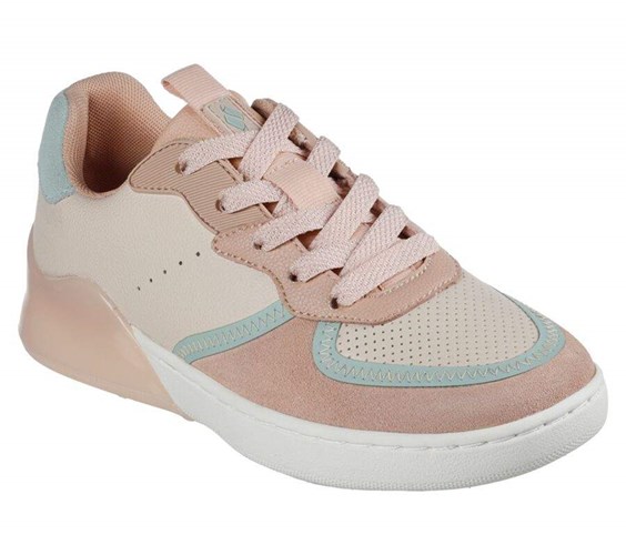 Dámské Boty Casual Skechers Double Gloss - Blocked Up Růžové | OGTZXSP-27