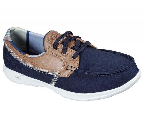 Dámské Boty Casual Skechers GOwalk Lite - Playa Vista Tmavě Blankyt | GWVYBXP-95