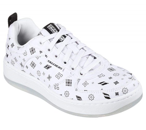 Dámské Boty Casual Skechers Sportovní Court 92 - New Escapade Bílé Černé | LSCTJYU-59