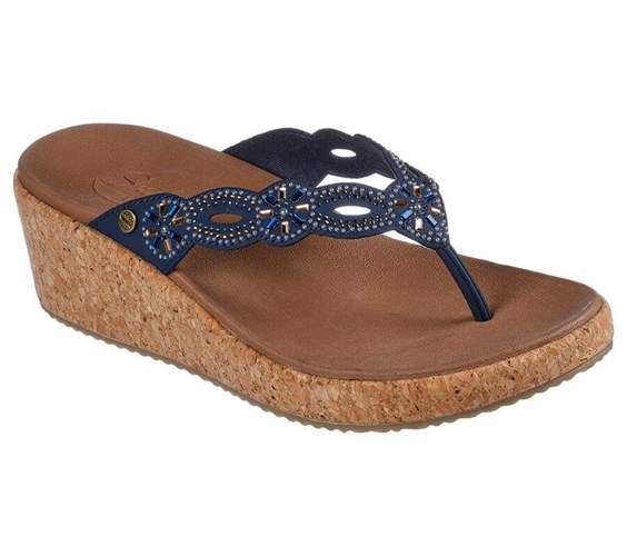 Dámské Boty Na Klínku Skechers Arch Fit Beverlee - Bridgette Tmavě Blankyt | QPLXBMJ-85