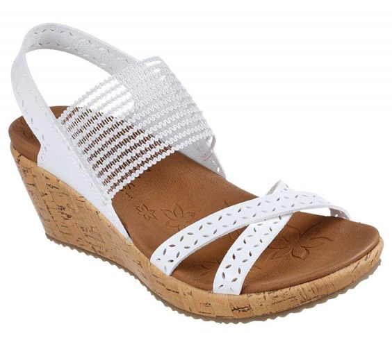 Dámské Boty Na Klínku Skechers Beverlee - Boho Glow Bílé | NBCIGAW-84