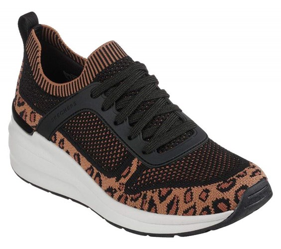 Dámské Boty Na Klínku Skechers Billion - Leopard Lady Černé Leopard | CEOFWLH-95