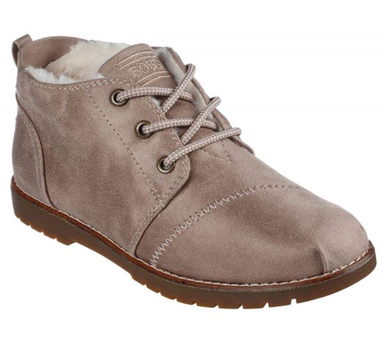 Dámské Boty Skechers BOBS Chill Lugs - Snuggle Life Hnědé | YDTRIAS-60