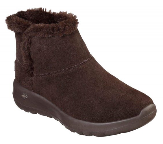 Dámské Boty Skechers On the GO Joy - Bundle Up Čokolády | MPBFHCJ-62