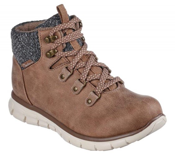 Dámské Boty Skechers Synergy - Cold Daze Šedé Hnědé | RYTBFQS-24