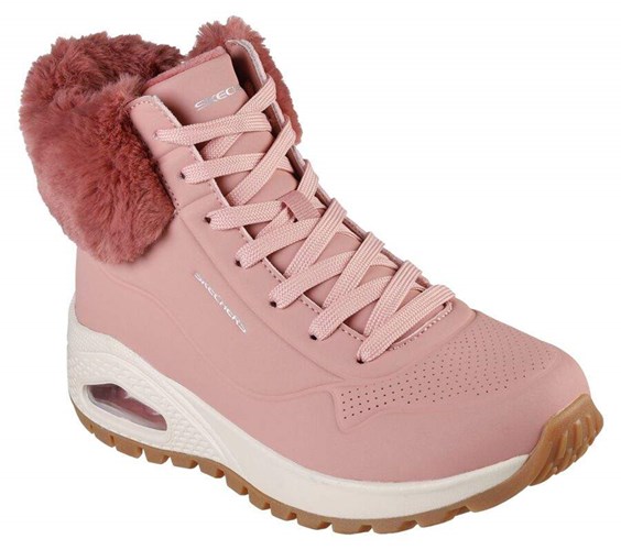 Dámské Boty Skechers Uno Rugged - Fall Air Růžové | LKWFVBO-83