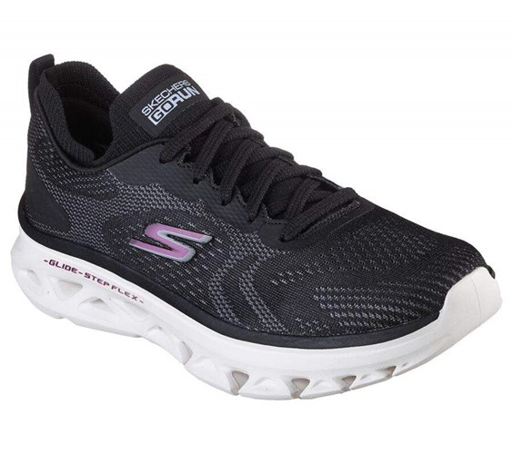 Dámské Běžecké Boty Skechers GO RUN Glide-Step Flex - Skylar Černé Bílé | QJNUOYL-91