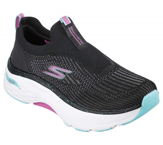 Dámské Běžecké Boty Skechers Max Cushioning Arch Fit - Myrona Černé Světle Tyrkysové | UHRQOLK-21