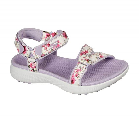 Dámské Golfové Boty Skechers GO GOLF 600 Sandal - Garden Fialové | CPZYKFG-97