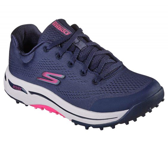 Dámské Golfové Boty Skechers GO GOLF Arch Fit - Balance Tmavě Blankyt Růžové | ONYDKMT-13