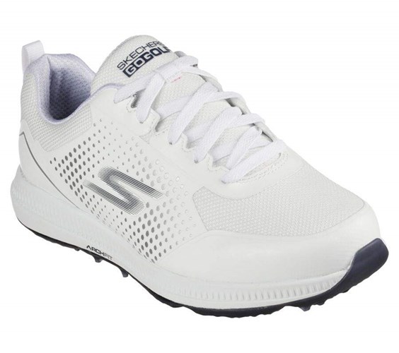 Dámské Golfové Boty Skechers GO GOLF Elite 5 Sportovní Bílé Tmavě Blankyt | CILWZPQ-27