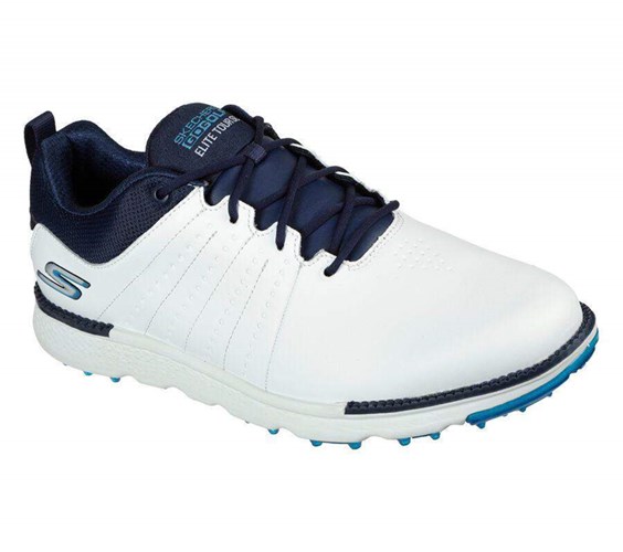 Dámské Golfové Boty Skechers GO GOLF Elite - Tour SL Bílé Tmavě Blankyt | XMCFDQG-04