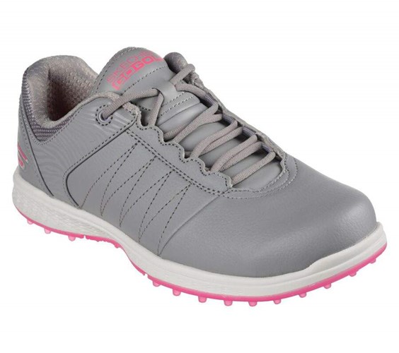 Dámské Golfové Boty Skechers GO GOLF Pivot Šedé Růžové | VMSDXTG-87