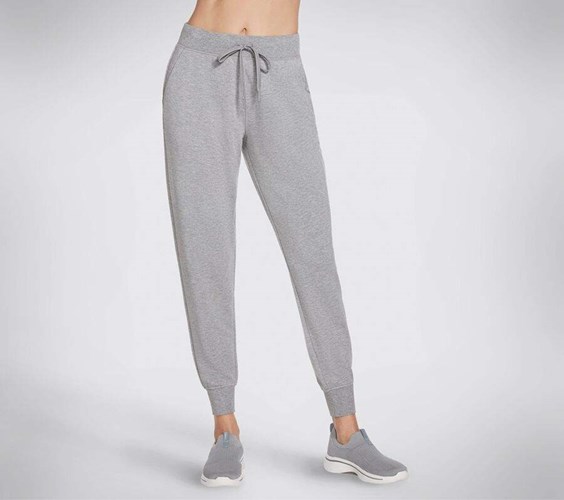 Dámské Kalhoty Jogger Skechers SKECHLUXE Restful Šedé | ESLUXOJ-91