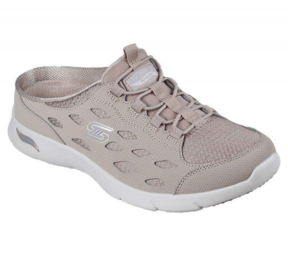 Dámské Mokasíny Skechers Arch Fit Refine - Lucky Breeze Šedé Hnědé | GOZKEBU-36