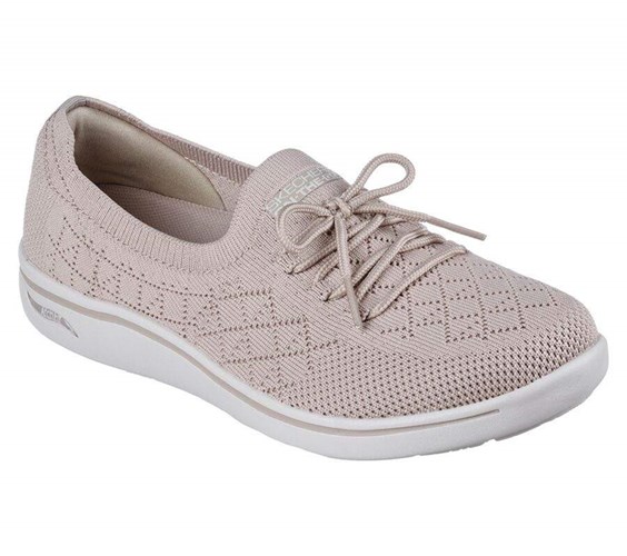 Dámské Mokasíny Skechers Arch Fit Uplift - Perfect Dreams Šedé Hnědé | PQYMVWT-41