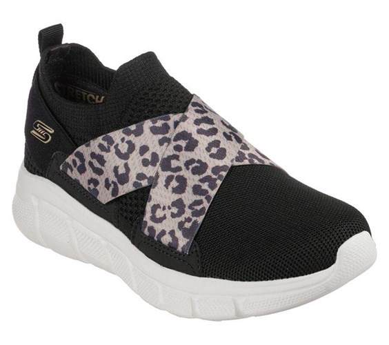 Dámské Mokasíny Skechers BOBS B Flex - Kitty Kickstart Černé | FTYCSAR-34