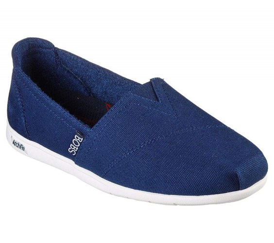 Dámské Mokasíny Skechers BOBS Plush Arch Fit - For3ver Luv Tmavě Blankyt | JAQREVG-72