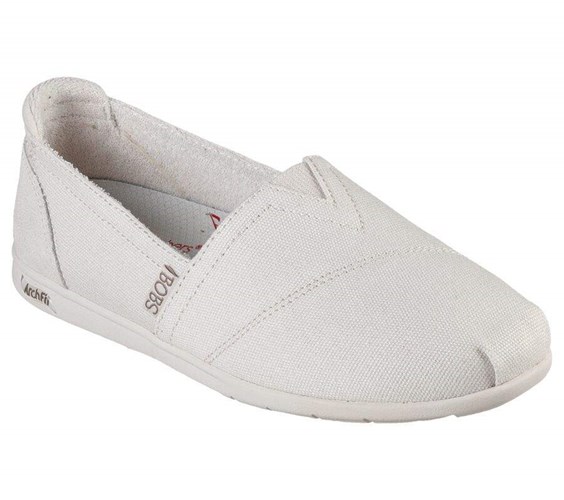 Dámské Mokasíny Skechers BOBS Plush Arch Fit - For3ver Luv Béžový | ZJQLNRI-47