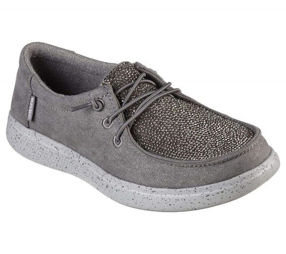 Dámské Mokasíny Skechers BOBS Skipper - Super Flirt Šedé | ADYMSWE-85