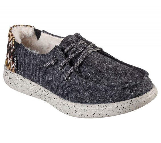 Dámské Mokasíny Skechers BOBS Skipper - Cozyville Šedé | GQPFAWS-45