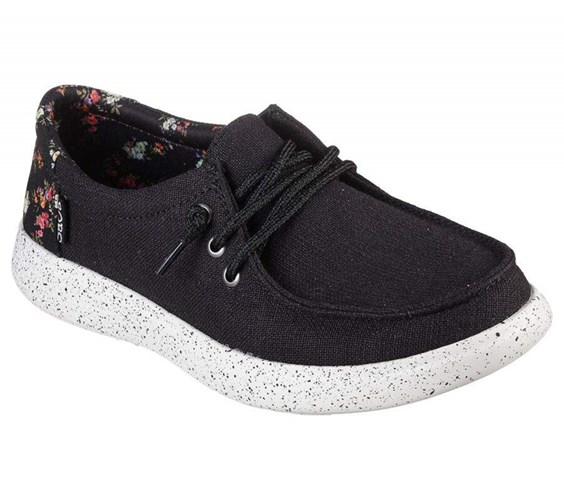 Dámské Mokasíny Skechers BOBS Skipper - Laurel Oak Černé | JKYLEQB-31