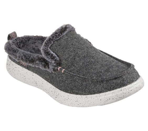 Dámské Mokasíny Skechers BOBS Skipper - Wild Wooly Šedé | KURWFMD-92