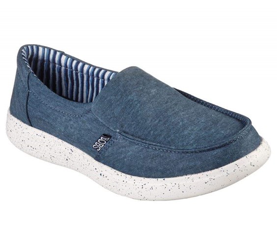 Dámské Mokasíny Skechers BOBS Skipper - Seaside Star Tmavě Blankyt | QSBDRKU-34