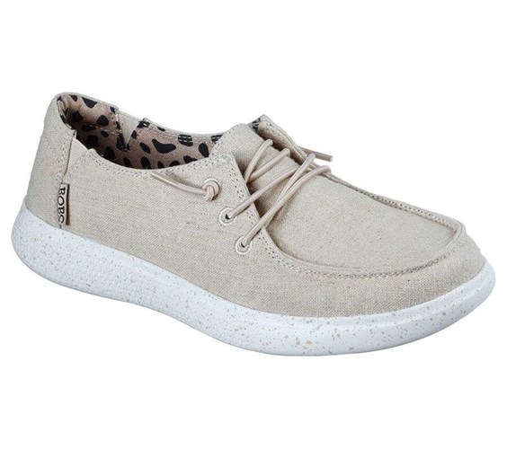 Dámské Mokasíny Skechers BOBS Skipper - Sneak A Cat Béžový | STEOHNR-02