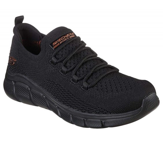 Dámské Mokasíny Skechers BOBS Sportovní B Flex - Color Connect Černé | GHBFAEK-18