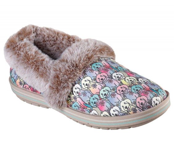 Dámské Mokasíny Skechers BOBS Too Cozy - Zimní Howl Béžový Viacfarebný | OAJHYNC-25