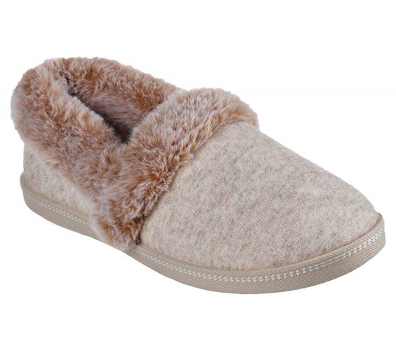 Dámské Mokasíny Skechers Cozy Campfire - Wakey Wakey Šedé Hnědé | JAHDIVE-26