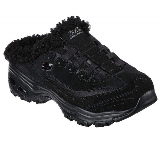 Dámské Mokasíny Skechers D'Lites - Comfy Steps Černé | AMEWZUB-27