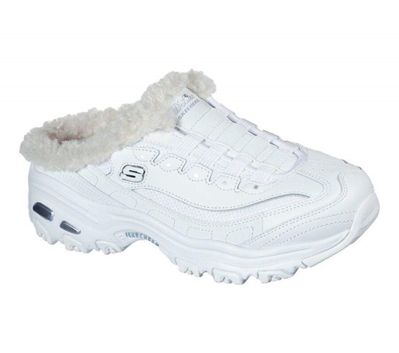 Dámské Mokasíny Skechers D'Lites - Comfy Steps Bílé | HNOUAMF-34