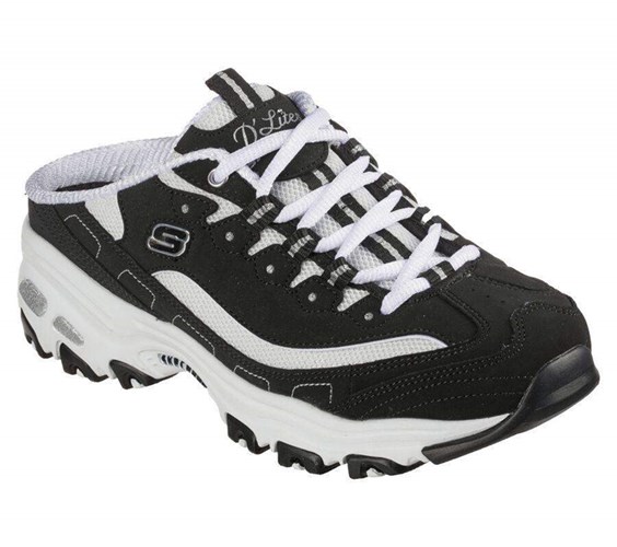 Dámské Mokasíny Skechers D'Lites - Full Bliss Černé Bílé | HFQOLAZ-41