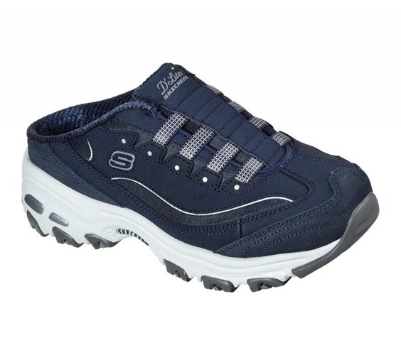 Dámské Mokasíny Skechers D'lites - Resilient Tmavě Blankyt Bílé | OUZHPBA-96